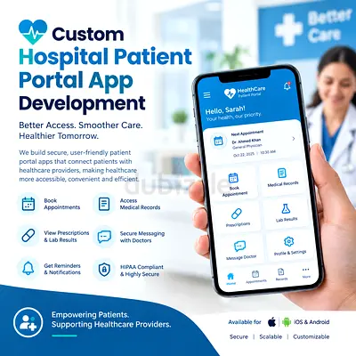 Custom Hospital Patient Portal App Development
