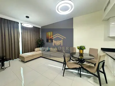 Furnished 1BR Apartment | Tower 108 JVC | Community View