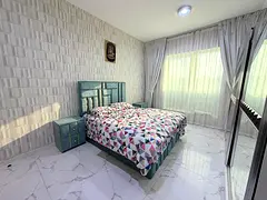 Furnished One-bedroom apartment (with living room) for monthly rent in Ajman - Al Rashidiya ✔️ I