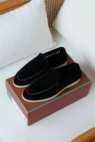 Loro piana black sheos