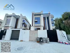 Luxury family villa for sale in Al Muwaihat, Ajman | VIP-level finishes | Located on a street and a 