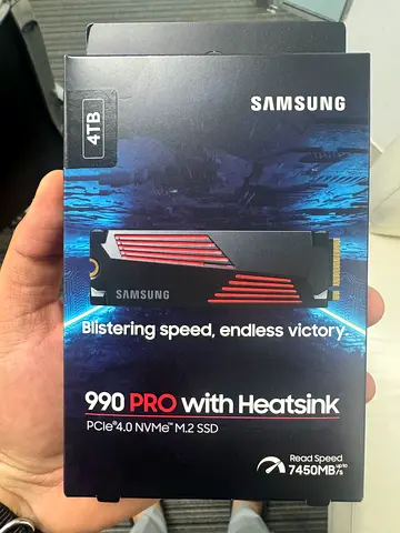 Samsung 990 PRO NVMe M.2 SSD 4TB (with heatsink) - PCIe 4.0