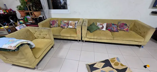 6-seater sofa set - used