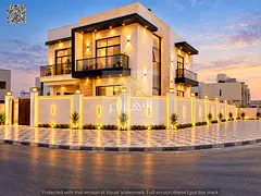 Corner villa facing two streets, consisting of two floors and a large roof terrace. Available for fr
