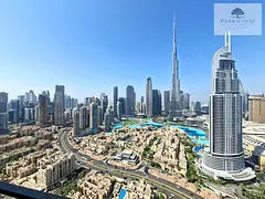 Full Burj Khalifa & Fountain View | Furnished | Vacant