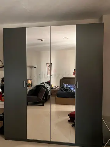 Customised IKEA Wardrobe with Full-Length Mirrors – Excellent Condition!