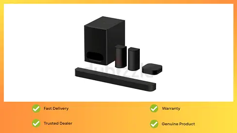Sony BRAVIA System 6 5.1ch Home Theater with Dolby Atmos, DTS:X Wireless Rear Speakers & Subwoofer