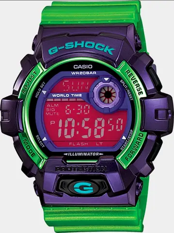 Casio G-Shock G-8900SC-6  Crazy Colors "Joker/Hulk"  Purple & Green Limited Edition