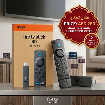 Amazon Fire TV Stick HD (8GB, Wi‑Fi 6) with Remote - Like New