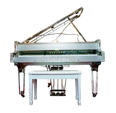 Steiner HG-168 Crystal Grand Piano with Self Play- Silver