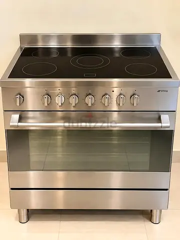 Bompani electric ceramic 5 hobs oven fan cooking range oven fan stove 90x60 Italian