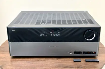 Powerful stereo receiver,  120 watts per channel