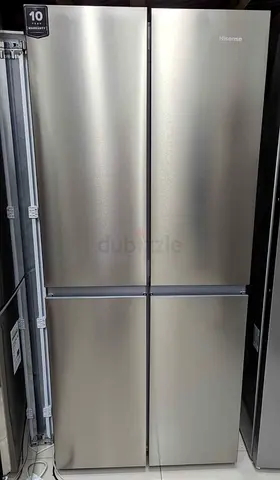 Hisense 4-Door Stainless Steel Refrigerator - Good Condition