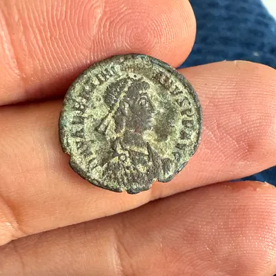 Ancient Roman Empire AE3 of Valentinian II (375-392), Siscia mint (old antique coins)