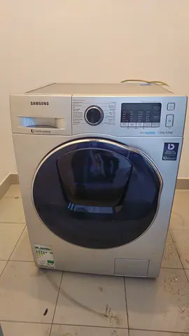 Samsung Front Load Washing Machine - 7kg, Silver, Good Condition