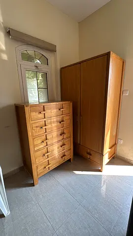John Lewis chest of drawers and wardrobe solid oak wood set