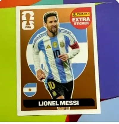 Messi Bronze Extra sticker, 1 in 100 packs, for the world cup panini Book 2026