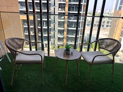 Outdoor balcony bistro set - 2 chairs + small table