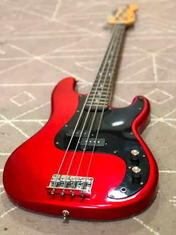 Red Bass Guitar Used Like New
