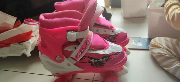 Kids Adjustable Pink Roller Skates (Inline) - Size Adjustable