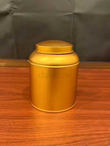 Golden jar for sweets, coffee beans, tea bags, candy, Price and other details in description