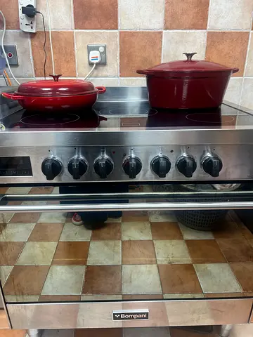 Stainless Steel Bompani 5-Burner Range Cooker with Oven - Used