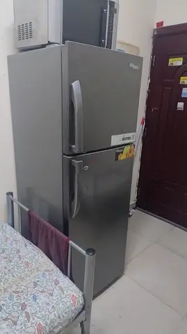Super General Silver double-door refrigerator (top freezer) - good working condition