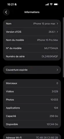 iPhone 15 Pro Max 256GB - Good Condition