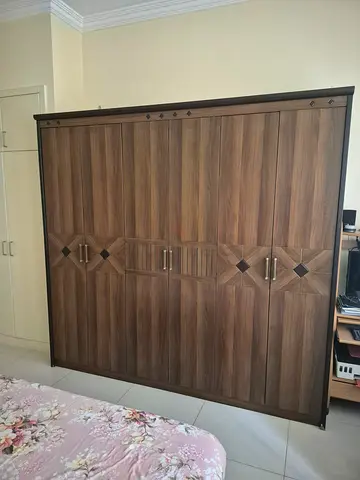 Used wooden 6-door wardrobe / armoire - good condition