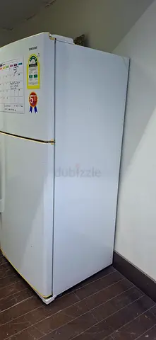 White Double-Door Refrigerator / Freezer - Good Working Condition