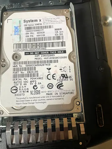 300GB IBM / Hitachi 2.5" SAS HDD from Laptop/Server (used)