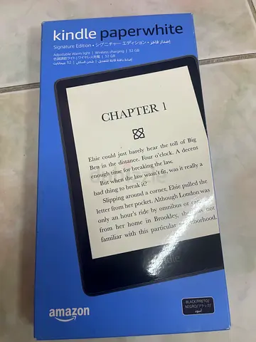 Amazon Kindle Paperwhite Wi‑Fi, 8 GB New and Original bought for AED 959 selling for AED 600