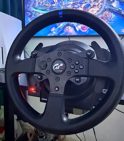 Thrustmaster T300 style Racing Wheel with Pedals (Works with PS4/PS5/PC)