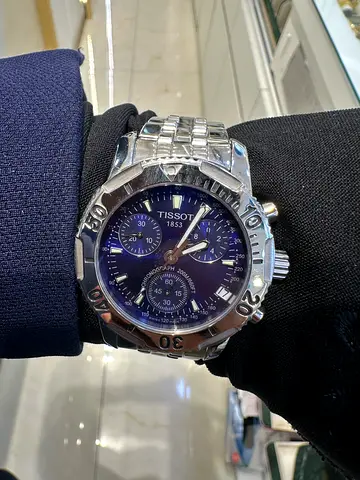 Tissot Men’s Stainless Steel Chronograph Watch - Blue Dial