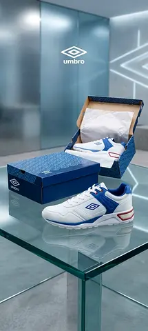 Umbro men's white & blue sneakers - size " EUR 45 " Brand New