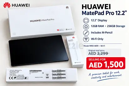 Huawei MatePad Pro 12.2" 12GB/256GB with M-Pencil - New (Under warrenty for 8 Month)