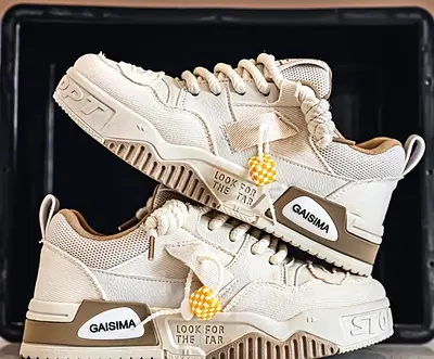 Gaisima Chunky Beige Casual Sneakers