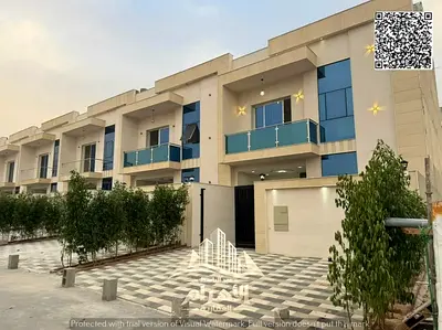 Townhouse for sale in Ajman | Al Helio 2 area | 5 bedrooms, majlis, living room, roof terrace, and