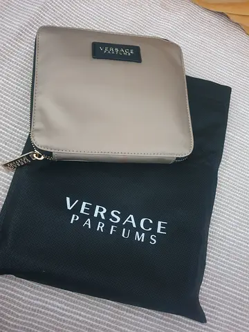 Versace Parfums zipped cosmetic bag