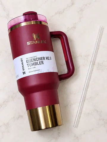 Stanley Quencher Tumbler | Insulated Cup with Handle & Straw