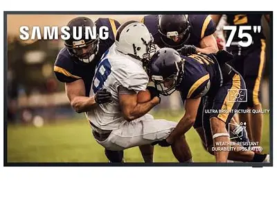 Samsung 75-Inch The Terrace 4K QLED Outdoor Smart TV – 75LST7T