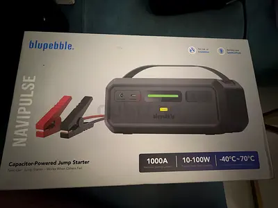 Blupebble Navipulse Capacitor-Powered Jump Starter 1000A – Brand New in Box