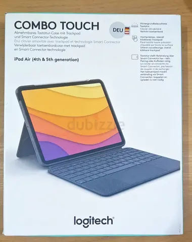 Logitech Combo Touch iPad Air (4th, 5th gen - 2020, 2022) Keyboard Case Detachable Backlit Keyboard