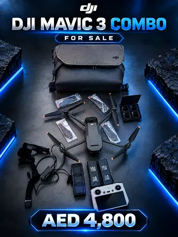 DJI Mavic 3 Combo with Accessories - Good Condition, AED 4,800