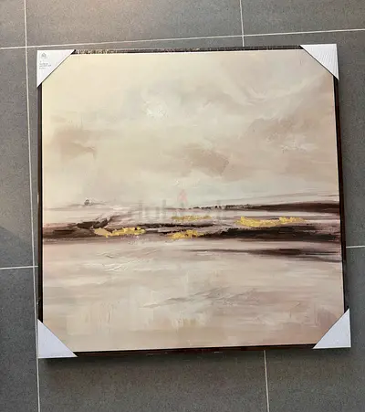 Brand New Framed Abstract Wall Art – 80 × 80 cm