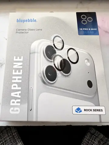 Blupebble Graphene Camera Glass Lens Protectors - iPhone 18 Pro/Max (Clear) - New