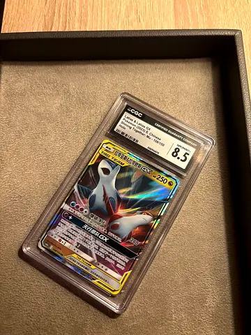 Authentic Graded Pokémon TCG Arceus & Dialga & Palkia GX PSA-style Card (CGC 8.5)