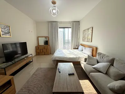 Full furnished studio with balcony price 40k