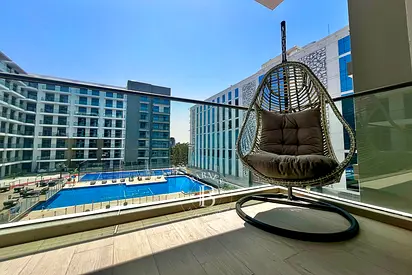 Fully furnished | Pool view | Modern building