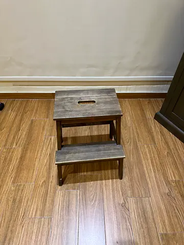IKEA BEKVÄM step stool (aged stain)